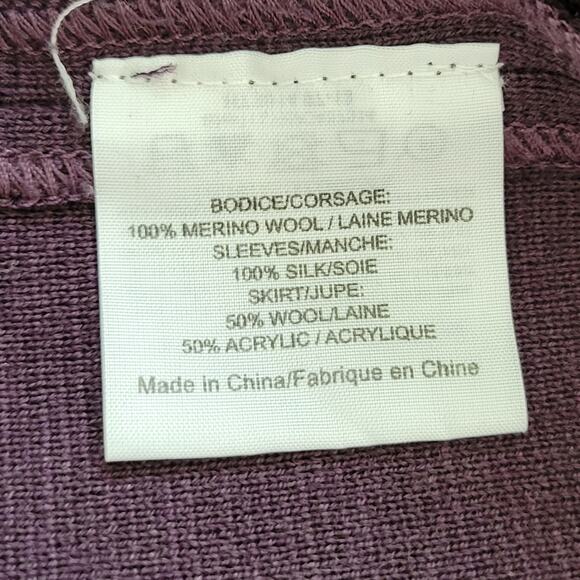 Tory Burch Abitha Combo Dress in Purple - Picture 7 of 8